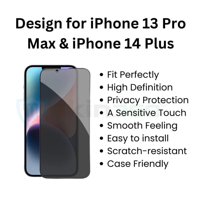 mSkin360 iPhone 14 Plus Privacy Tempered Glass