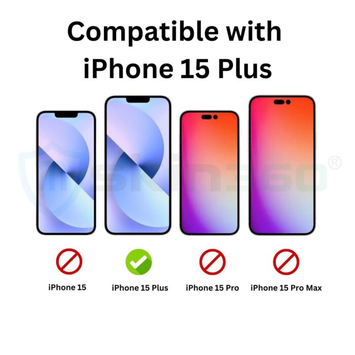 mSkin360 iPhone 15 Plus Privacy Tempered Glass